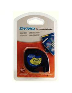 CINTA ROTULADORA DYMO TAG 12mm x 4m PP AMARILLA