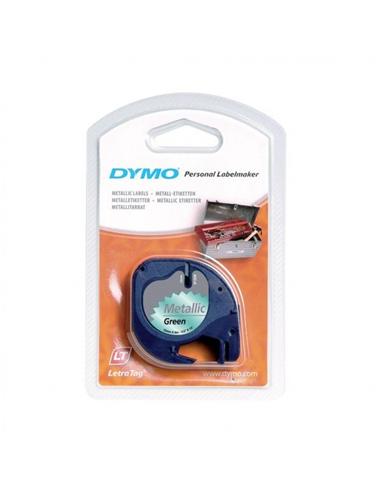 CINTA ROTULADORA DYMO TAG 12mm x 4m PP VERDE M
