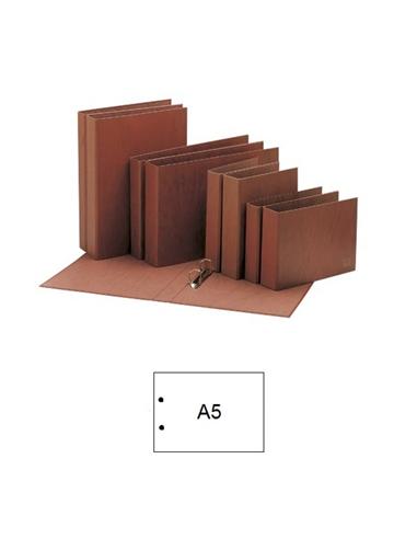 CARPETA CARTON 2 ANILLAS UNI TC APAIS. 25MM MARRON