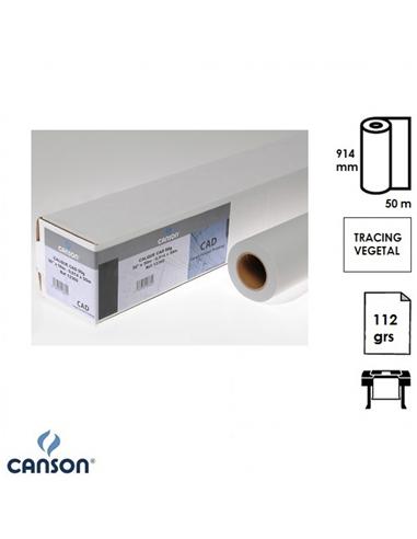 ROLLO PLOTTER VEGETAL A0 914mmx50m 112GR CANSON