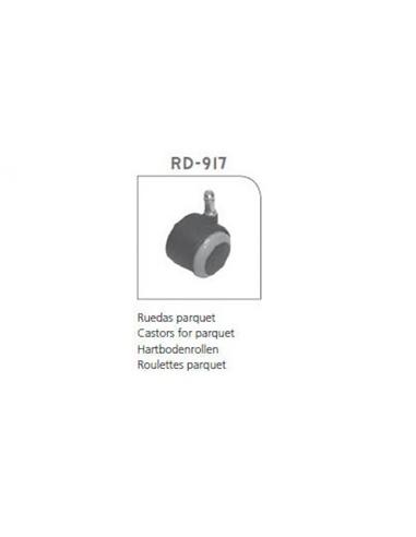 RUEDAS SILLA OFICINA ROCADA RD-917 NEGRA-GRIS