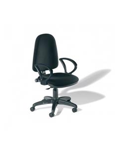 SILLA OFICINA ROCADA RD-930/4 NEGRA + APOYABRAZOS