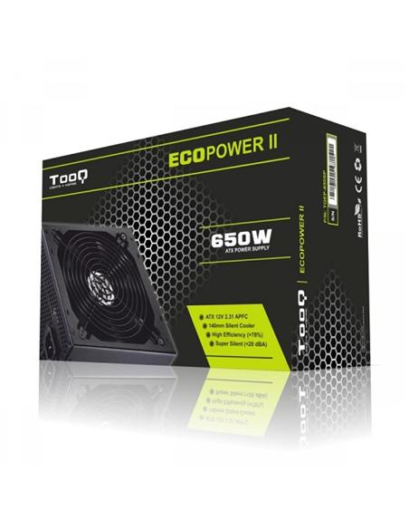 FUENTE ALIMENTACION TOOQ ATX SILEN. 650W ECO POWER