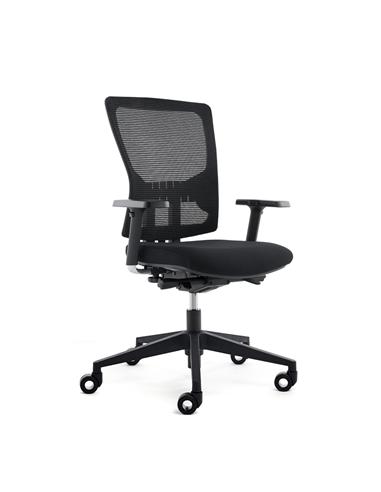SILLA OFICINA ROCADA RD-937-4 NEGRA IGNIFUGA