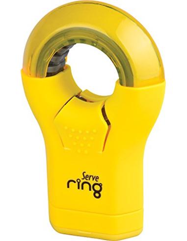 AFILADOR + GOMA SERVE RING AMARILLO