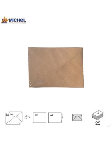 SOBRE MICHEL RUSTICO RECICLADO 125x180mm 140GR 25H