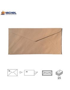 SOBRE MICHEL RUSTICO RECICLADO 110x220mm 140GR 25H