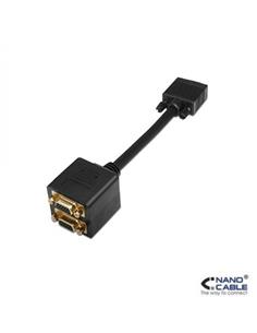 ADAPTADOR NANO CABLE VGA/M A 2X VGA/H 20 CM