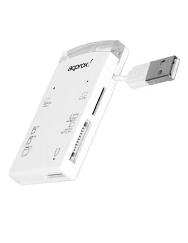 LECTOR TARJETAS AQPROX 5 EN 1 USB 2.0