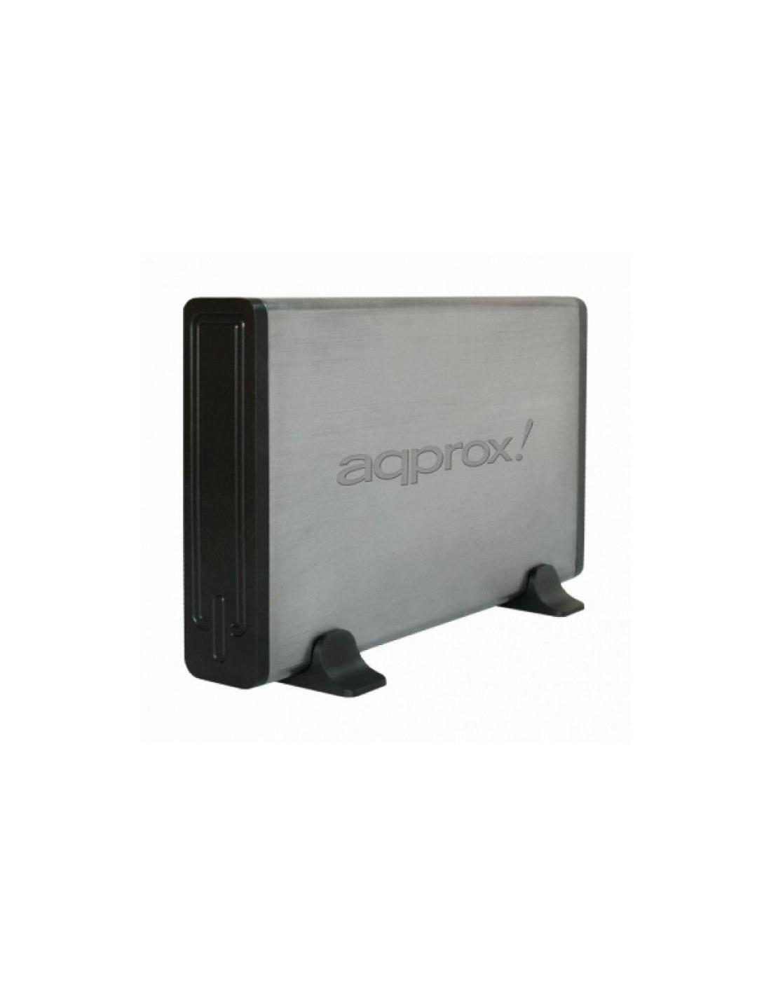 CAJA DISCO DURO AQPROX EXTERNA 3.5 USB 2.0 PLATA