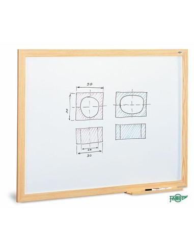 PIZARRA BLANCA CERCO MADERA 90x120 cm REF.400-5