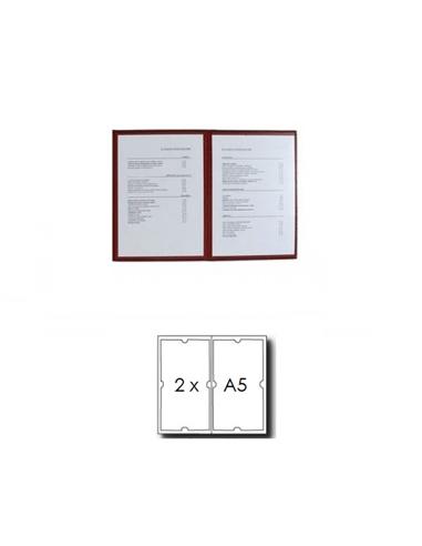 PORTA MENUS GEMO TF POLIPROPILENO DOBLE MARRON