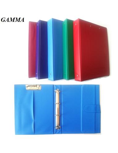 CARPETA PVC 4 ANILLAS GAMMA TF 40MM CLIP COLORES