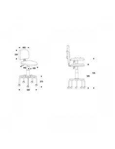 TABURETE ROCADA RD-980 NEGRO IGNIFUGO 2