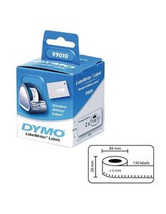 ROLLO ETIQUETA TERMICA DYMO 89x28mm 2 ROLLOS 130U