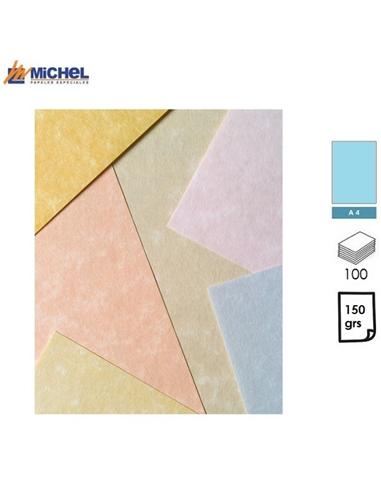 PAPEL MICHEL PARCHMENT A4 150GR 100H AZUL