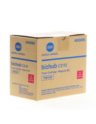 TONER KONICA MINOLTA TNP51M C3110 MAGENTA 5.000cp