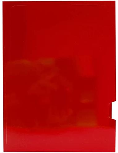 SUBCARPETA GIO TF DOS SOLAPAS PLASTIFICADA ROJA