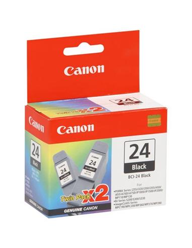 CARTUCHO CANON BCI-24/S-300 NEGRO x2 UNIDADES