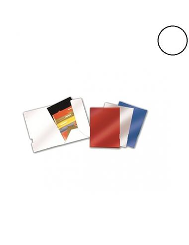 SUBCARPETA GIO TF DOS SOLAPAS PLASTIFICADA BLANCA