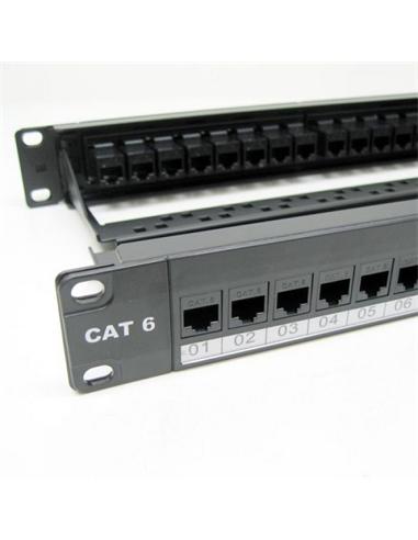 PANEL PARCHEO NANO CABLE 24 P RJ45 CAT.6 UTP 19"