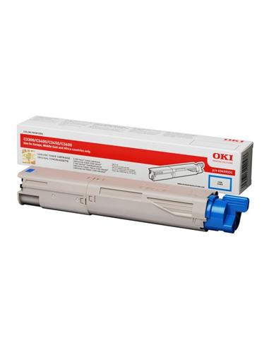 TONER OKI C3300/C3400/C3450 CYAN 2500 COPIAS