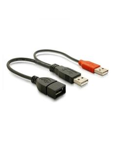 CABLE NANO CABLE USB 2.0 + POWER TIPO A/M + A 15CM