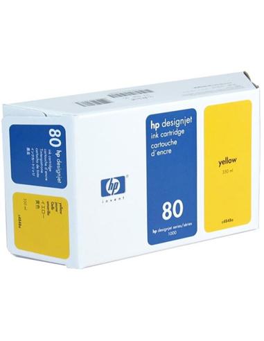 CARTUCHO HP-Nº80 C4848A YELLOW 1050C/1055CM 350ml