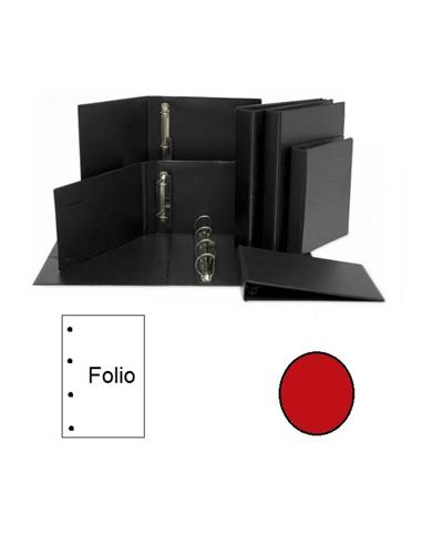 CARPETA PVC 4 ANILLAS GAMMA TF 40MM GRANATE