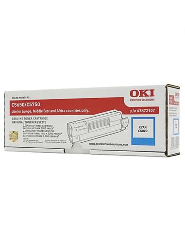TONER OKI C5650/C5750 CYAN 2.000pg 43872307