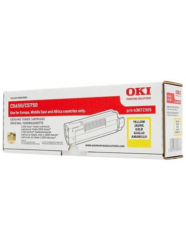 TONER OKI C5650/C5750 YELLOW 2.000pg   43872305