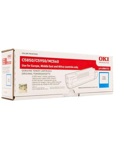 TONER OKI C5850/5950/MC560 CYAN 6000pg