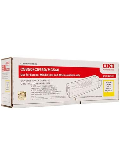 TONER OKI C5850/5950/MC560 YELLOW 6000pg