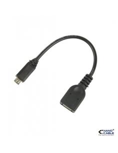 ADAPTADOR NANO CABLE OTG MICRO USB/M A USB/H 15 CM