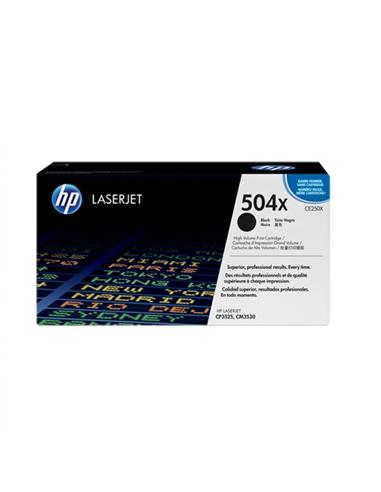 TONER HP-Nº504X CP3525 CM3530 NEGRO 10.500cp
