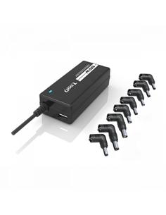 CARGADOR UNIVERSAL PORTATIL TOOQ 65W AC/USB 5V 2