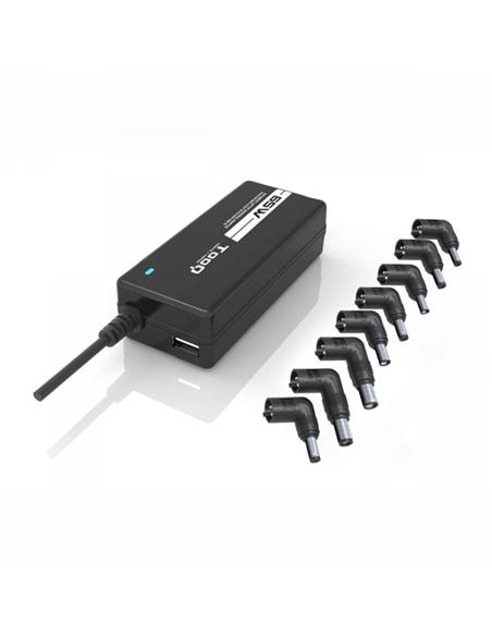 CARGADOR UNIVERSAL PORTATIL TOOQ 65W AC/USB 5V