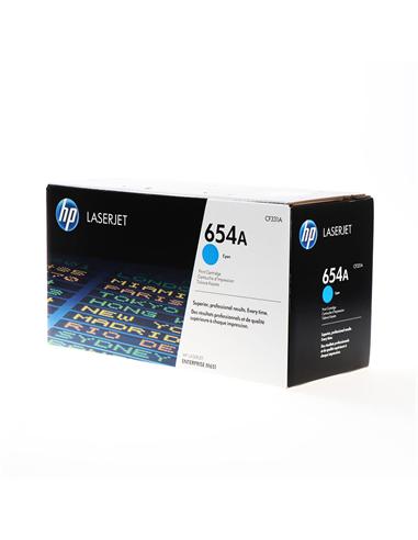 TONER HP-Nº654A LASERJET ENTERPRISE M651 CYAN