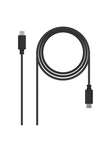 CABLE NANO CABLE USB-C M/M 2.0 3A 2m NEGRO