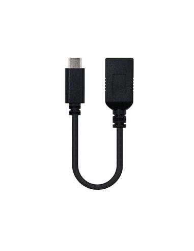 ADAPTADOR NANO CABLE OTG USB-C/M A USB-A/H 15 CM
