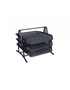 BANDEJA METALICA Q-CONNECT JUEGO 3 BANDEJAS NEGRO