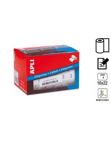 ETIQUETA APLI ADHESIVA MANUAL 16x22mm 2520U BLANCO