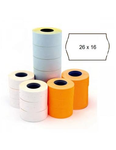 ETIQUETA ROLLO APLI 26x16mm BLANCO PERMANENTE 1ud