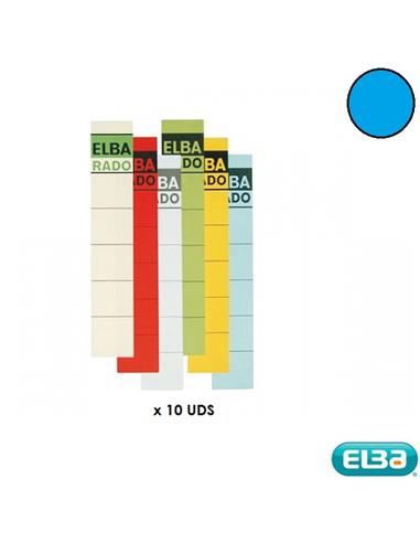 ETIQUETA ELBA ARCHIVO 190X34mm 10U AZUL