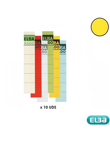 ETIQUETA ELBA ARCHIVO 190X34mm 10U AMARILLO