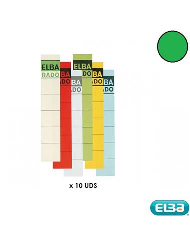 ETIQUETA ELBA ARCHIVO 190X34mm 10U VERDE