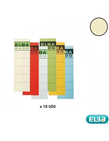ETIQUETA ELBA ARCHIVO 190X59mm 10U HUESO