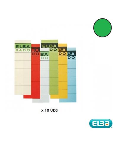 ETIQUETA ELBA ARCHIVO 190X59mm 10U VERDE