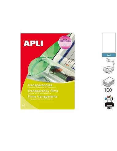 TRANSPARENCIA APLI INK A4 100H