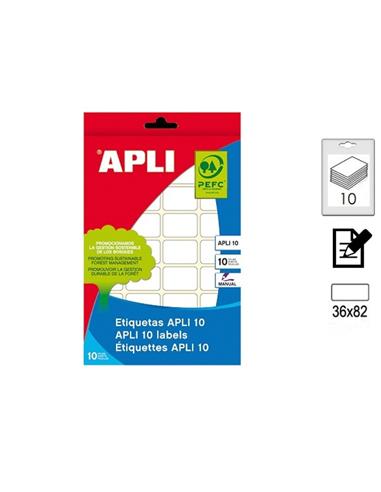 ETIQUETA APLI ADHESIVA MANUAL 36x82mm 60U BLANCA